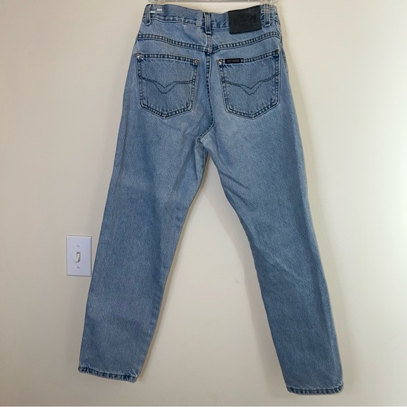 Vintage 2001 Harley-Davidson USA Made High Rise Mom Jeans 6P Light Wash - Picture 14 of 16